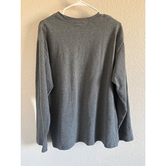 Vintage Old Navy Grey Soft Brushed Twill Shirt Mens Large 100% Cotton - Picture 3 of 5